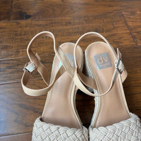Dolce Vita Women’s Walley Heeled Sandal Sz 9 Espadrille Block Heel - Picture 9 of 11